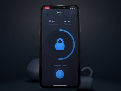 🔒Coding For Smart home video | SwiftUI | Code 3d aftereffects animation code design github home interaction lock lottie micro interaction neumorphic progress room swiftui ui xcode