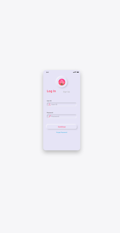 LOG IN _ Neumorphic app neumorphic ui ux