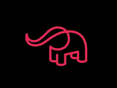 One-Line Elephant Logo Design animal animal logo animals design elephant elephant logo graphicdesign icon logo logodesign logomark mark minimal minimalist logo monoline monoline logo one line oneline symbol
