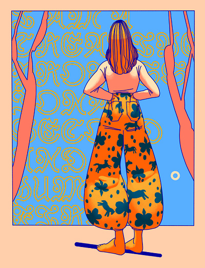 Isolation character coronavirus covid19 design digital art drawing editorial editorial illustration home illustration isolation lighting lockdown photoshop procreate quarantine type window