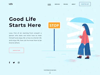 Rain illustration rain 设计