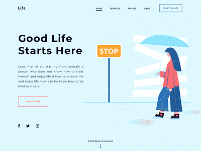 Rain illustration rain 设计