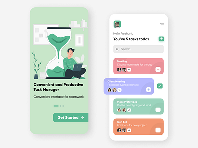 Task Manager App app application designer designs dribbbler dribbblers dribbbleshot minimal mobile mobileapp popular shot trend trending trendy ui ui design uidesigner