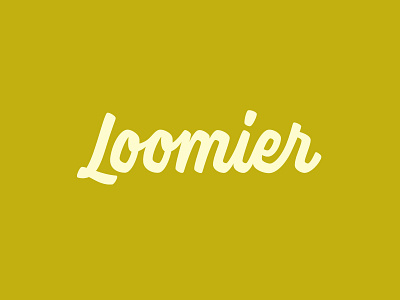 Loomier Logotype brush script handlettering lettering logo logotype type