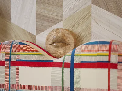 Foggy island 3d cafe decor design draft interior interior design lips wood