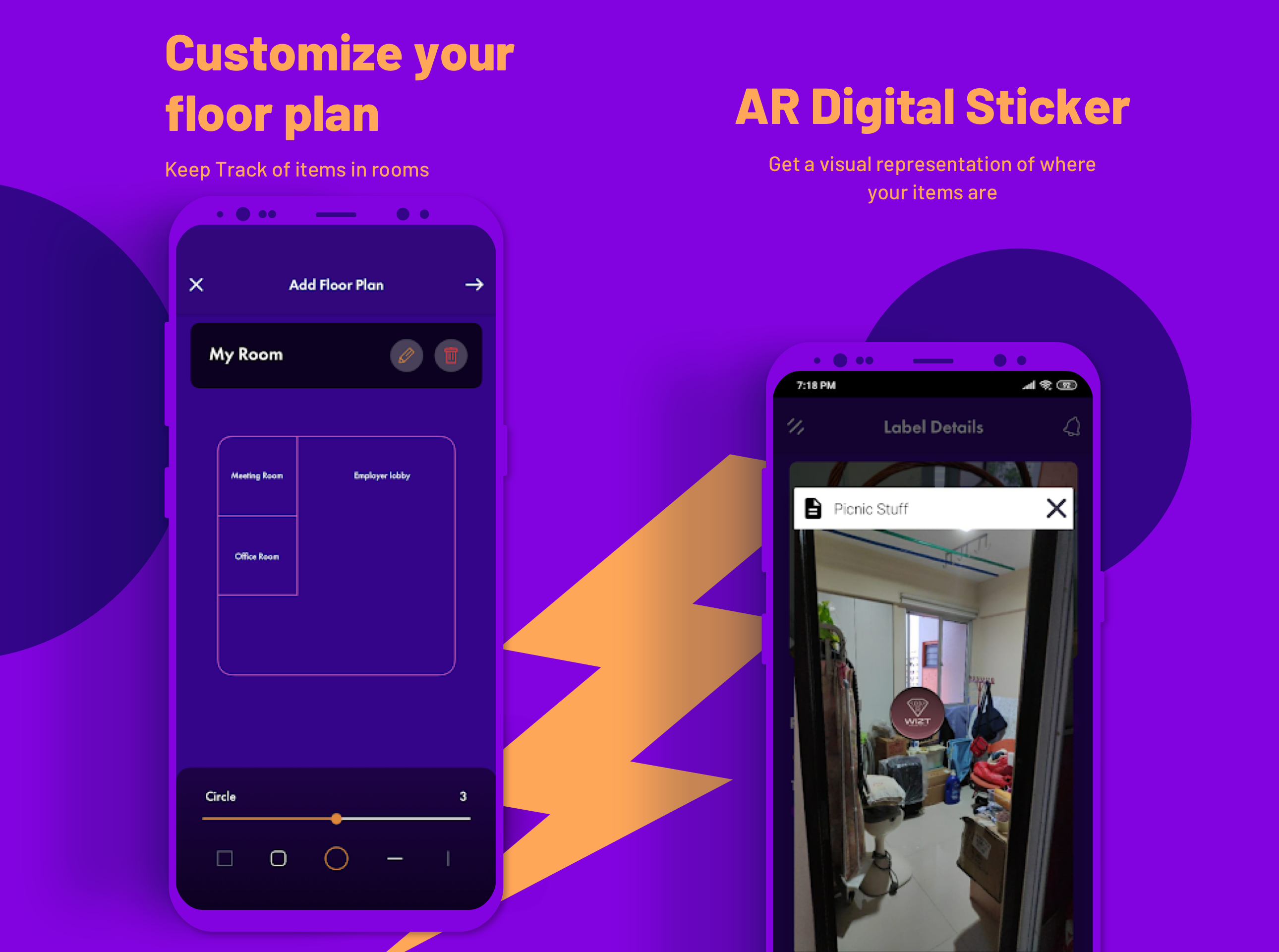 Example of WIZT App UI #3
