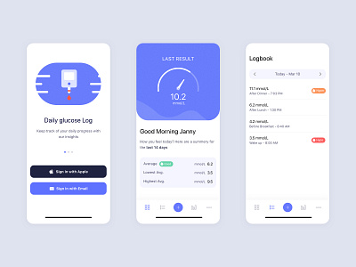 Sukar - Your Diabetic Logbook app branding design diabetic illustration ios ios app ios app design mobile app native app ui ui ux ui design ux