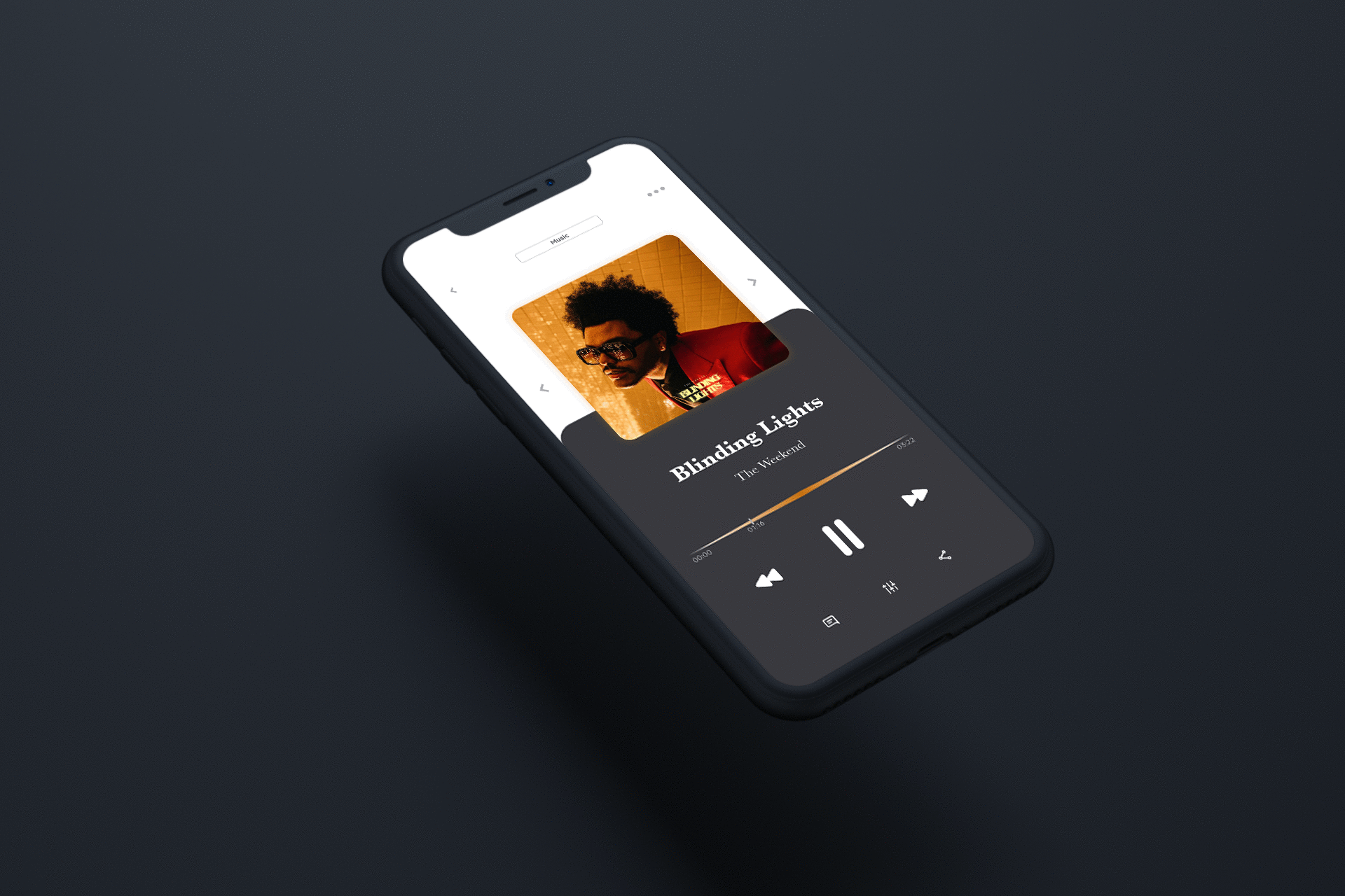 DailyUi 009 - Music Player 009 app dailyui design iphone music music player ui ux