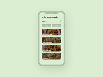 Recipe Search 100 days of ui 100daysofui cooking daily ui daily ui challenge dailyui dailyuichallenge mobile app mobile ui recipe search search bar search engine ui design