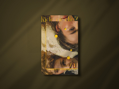 Ride or die? design design art graphicdesign layout exploration layoutdesign magazine poster typography