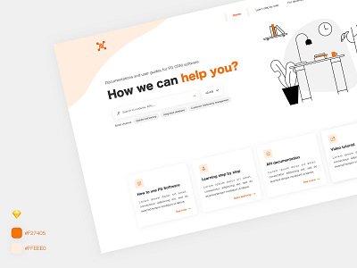 Documentation system animation box boxing branding crm dayliui design illustration knowledgebase landing landing design minimal searchbox suggestion ui ui design ux ux design webdesign website design