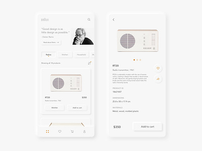 Braun dieterrams neumorphism uidesign uxdesign visual design