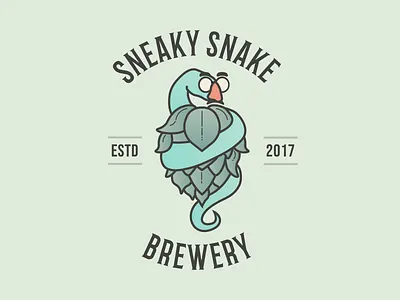 Sneaky Snake Brewery (Rebranding) alabama beer branding brewery illustration logo snake