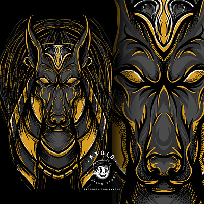 ANUBIS animal anubis branding branding design character character design death design egypt egyptian god icon identity illustration mythology vector vectorart