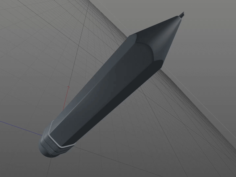 How To Model A Pencil in Cinema 4D 3d modeling 3d topology c4d model a pencil in c4d pencil