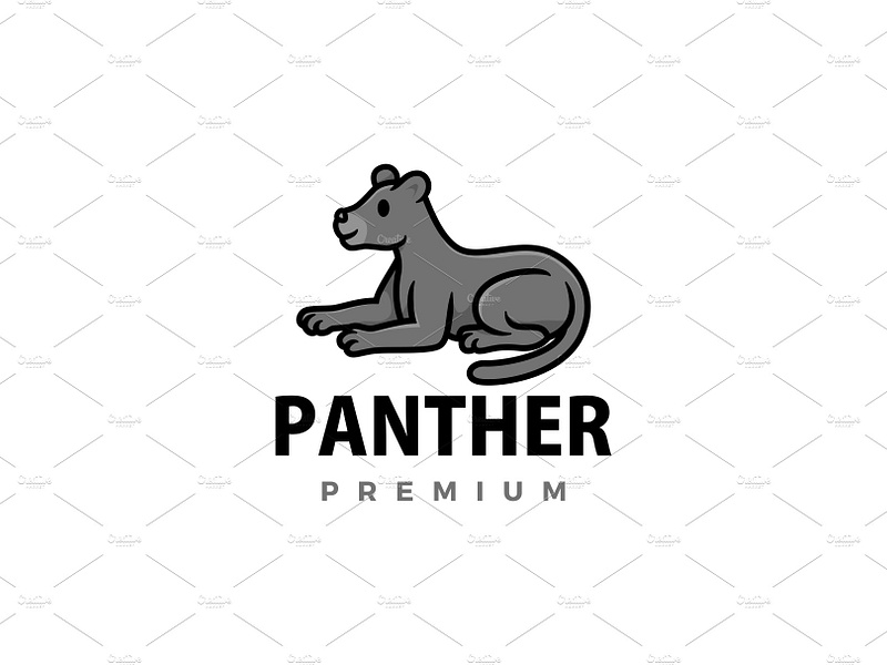 cute panther cartoon logo vector by gaga_vastard on Dribbble