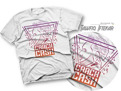 Crach Cash music music band musician t shirt design