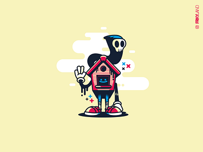 HOUSE character color design drawing drawthisstupidhouseinyourstyle freaky graphic graphicdesign illustration illustrator vector