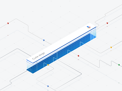 How Google Search Works - Illustration series 2d google process search bar