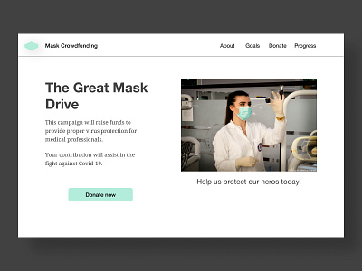 Crowdfundng Campaign dailyui