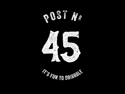 #45 45 black and white dribbble random