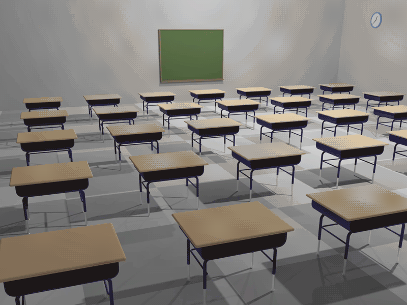 School 3d 3d animation 3d art animation blender3d brick brick wall bricks illustration school