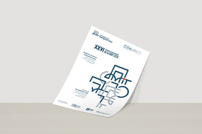 XXVI Congreso AMIT branding poster vector