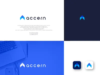 Forward concept based logo a icon a letter logo a monogram creative a letter forward concept forward concept logo