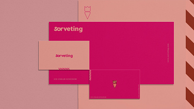 Visual Identity - Sorveting brand design flat graphicdesign illustration logo papelaria