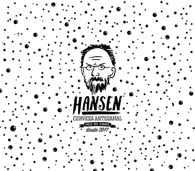 HANSEN CERVEZA ARTESANAL - Logo & Branding argentina beer beer label branding bubbles craft beer hansen illustration logo