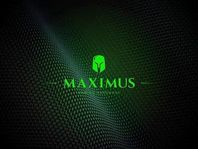 MAXIMUS - Logo Design & Branding argentina branding carbon fiber esports gaming gaming hardware gladiator green hardware logo