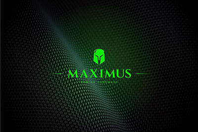 MAXIMUS - Logo Design & Branding argentina branding carbon fiber esports gaming gaming hardware gladiator green hardware logo