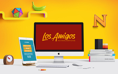 Branding | Los Amigos - Spanish Club brand brand design brand identity branding design logo logo design logo designer logo mark logos logotype typography vector