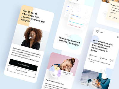 Odore Responsive Designs design homepage landing page perfume responsive sampling ui ux web design website