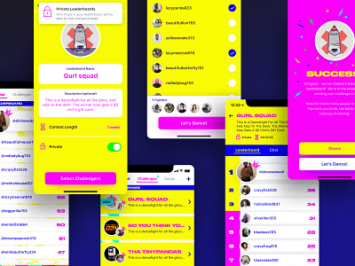 freelancin' bright colors ios social network