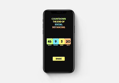 UX Design 014 countdown timer countdowntimer design minimal mobile mobile design mobile ui mobile ux social distancing timer ui uidaily ux ux design