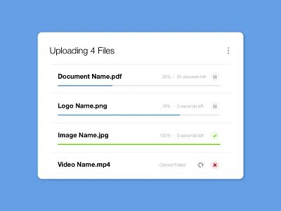 Uploading Files daily ui 031 dailyui 031 download file upload ui upload failed uploading