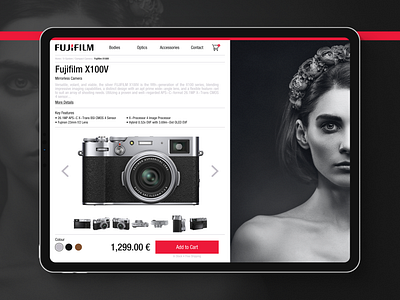 DailyUI #012: E-Commerce Shop camera daily 100 challenge daily ui dailyui dailyui 012 ecommerce fujifilm x100 x100v