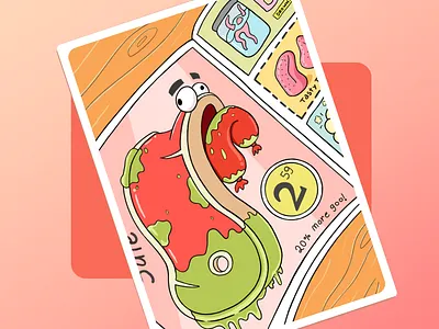 Bob's Meat expired illustration meat