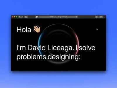 3D Animation for personal website 3d 3d animation 3d art clean dark dark mode dark ui design homepage minimal personal personal brand portfolio scroll scrolling typography ui ux web website