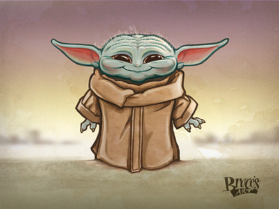 The Child babyyoda child disney disneyplus illustration ipad mandalorian procreate star wars yoda