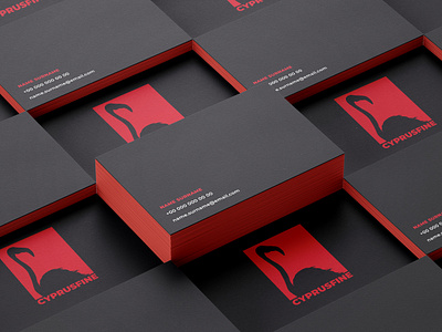 CYPRUSFINE brand design bussines card illustration logo