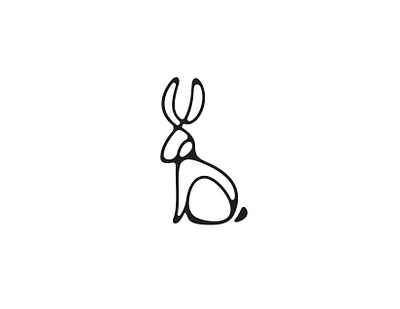 Rabbit Icon adobe illustrator branding design digital art flat icon iconography illustration lineart logo minimal rabbit vector