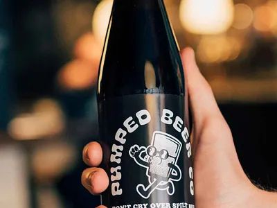 Kickstarter Beer beer bottle branding brewery craft beer illustration kickstarter logo restaurant restaurant branding street food typography