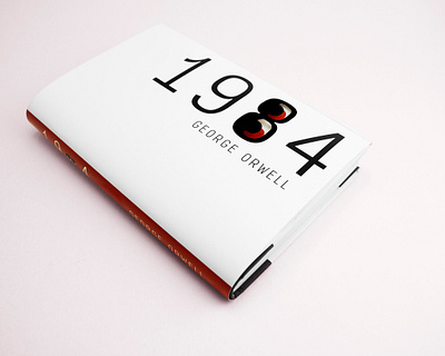 1984 book cover cover design design illustration minimalist typography
