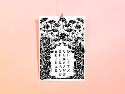 Te Amo Mucha Type art nouveau design poster type design typeface typography