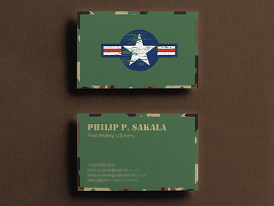 Business Card army business card business card design design usa