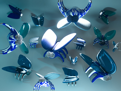 fly 3d design illustration