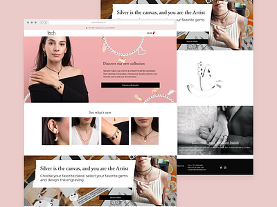 Loch Interactive Jewelry adobe xd branding design illustration jewellery jewelry logo prototype ui ux web webpage webpagedesign