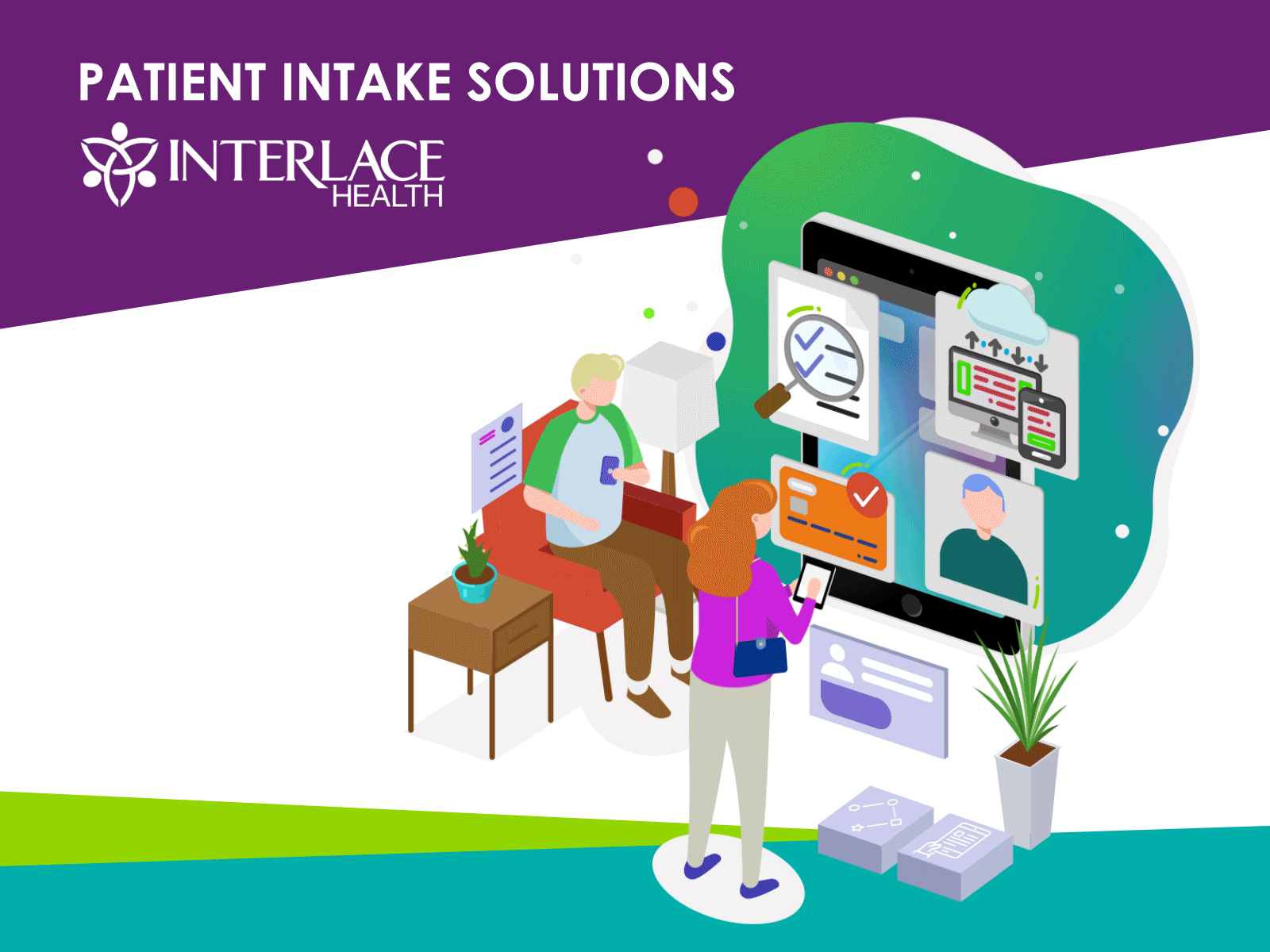Interlace Health Patient Intake Solutions animated animation gif graphic healthcare illustration medical vector